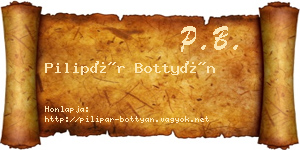 Pilipár Bottyán névjegykártya